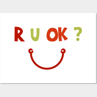 R U OK ? Funny Shirts For Kids Posters and Art